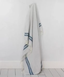 Tweedmill Homeware Ecru & Ink Herringbone Pure New Wool Throw