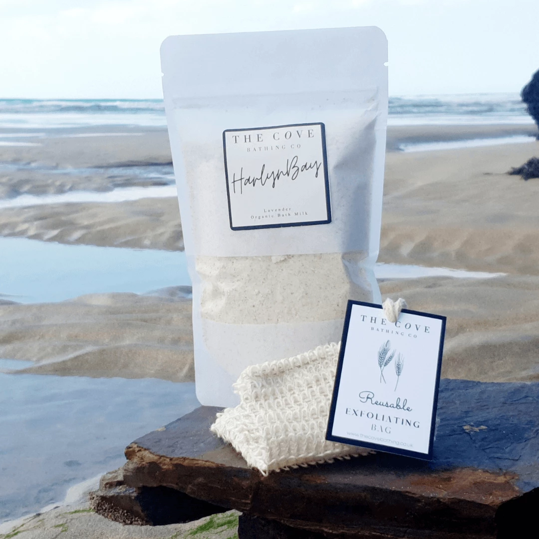 The Cove Bathing Company INDULGENT BATH TREATS Harlyn Bay Organic Bath Milk 3 The Cove Bathing Company INDULGENT BATH TREATS Harlyn Bay Organic Bath Milk
