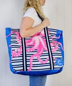 Cream Cornwall Octopus Supersized Cotton Shopper