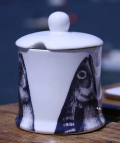 Fegg Hayes Bone China Mackerel Jam Pot