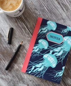Skeet Print Jellyfish Notebook
