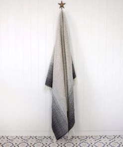 KLIPPAN Graduated Natural Lambs Wool Throw