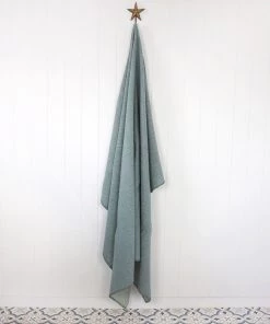 KLIPPAN Diamond Duck Egg Merino Wool Throw