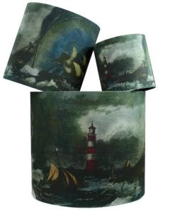 Magic Textiles Shipwreck Lighthouse Lampshade Homeware