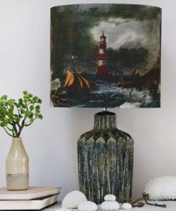 Magic Textiles Shipwreck Lighthouse Lampshade Homeware
