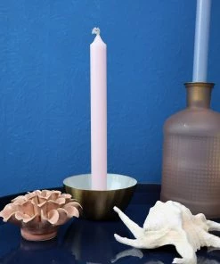 Caspari Petal Pink Dinner Candle