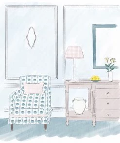 Magic Textiles New Arrivals Sand Dollar Shell Stripe Fabric On Off-White