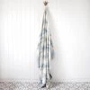 John Spencer Homeware Reversible Lobster Throw - Soft Blue & Ecru