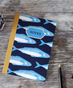 Skeet Print Mackerel Notebook Stationery