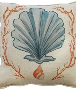 Magic Textiles Homeware Manderley Blue & Natural Linen Cushion Cover