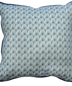 Magic Textiles Manderley Pink & Ink Blue Linen Cushion Cover