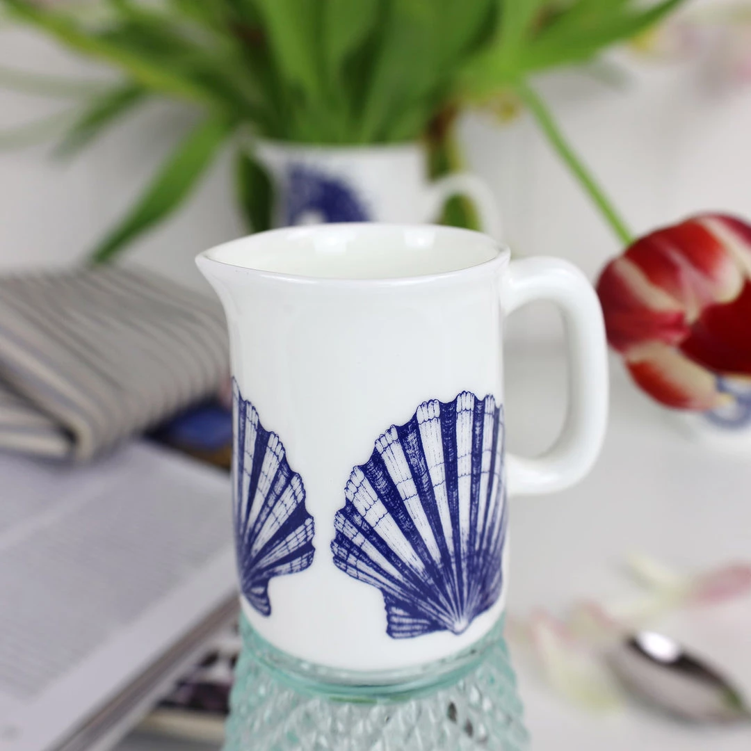 Fegg Hayes New Arrivals Bone China Scallop Shell Mini Jug 2 Fegg Hayes New Arrivals Bone China Scallop Shell Mini Jug