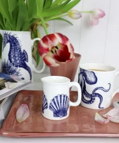 Fegg Hayes New Arrivals Bone China Scallop Shell Mini Jug 6 Fegg Hayes New Arrivals Bone China Scallop Shell Mini Jug