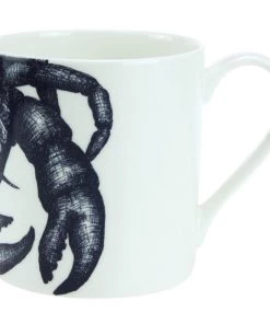 Impact China Kitchen & Dining Blue And White Bone China Mug With Crab Design