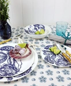 Fegg Hayes Large Bone China Mussel & Oyster Dinner Plate