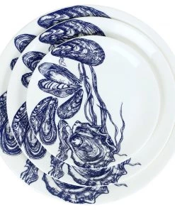 Fegg Hayes Bone China Mussel & Oyster Dinner Plate 8 Fegg Hayes Bone China Mussel & Oyster Dinner Plate
