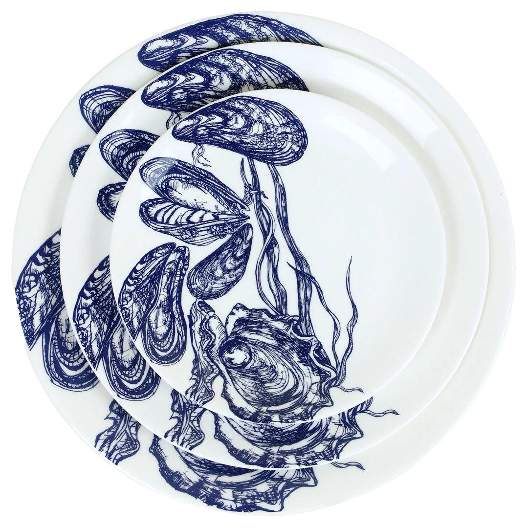 Fegg Hayes New Arrivals Bone China Mussel & Oyster Side Plate 3 Fegg Hayes New Arrivals Bone China Mussel & Oyster Side Plate