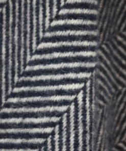 Tweedmill Homeware Navy Herringbone Pure New Wool Throw