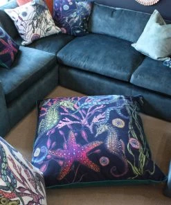 Magic Textiles Reef Floor Cushion White Background Homeware