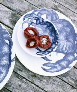 Fegg Hayes Kitchen & Dining Blue And White Bone China Nibbles Dish With Crab Design