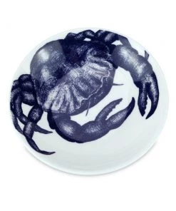 Fegg Hayes Kitchen & Dining Blue And White Bone China Nibbles Dish With Crab Design