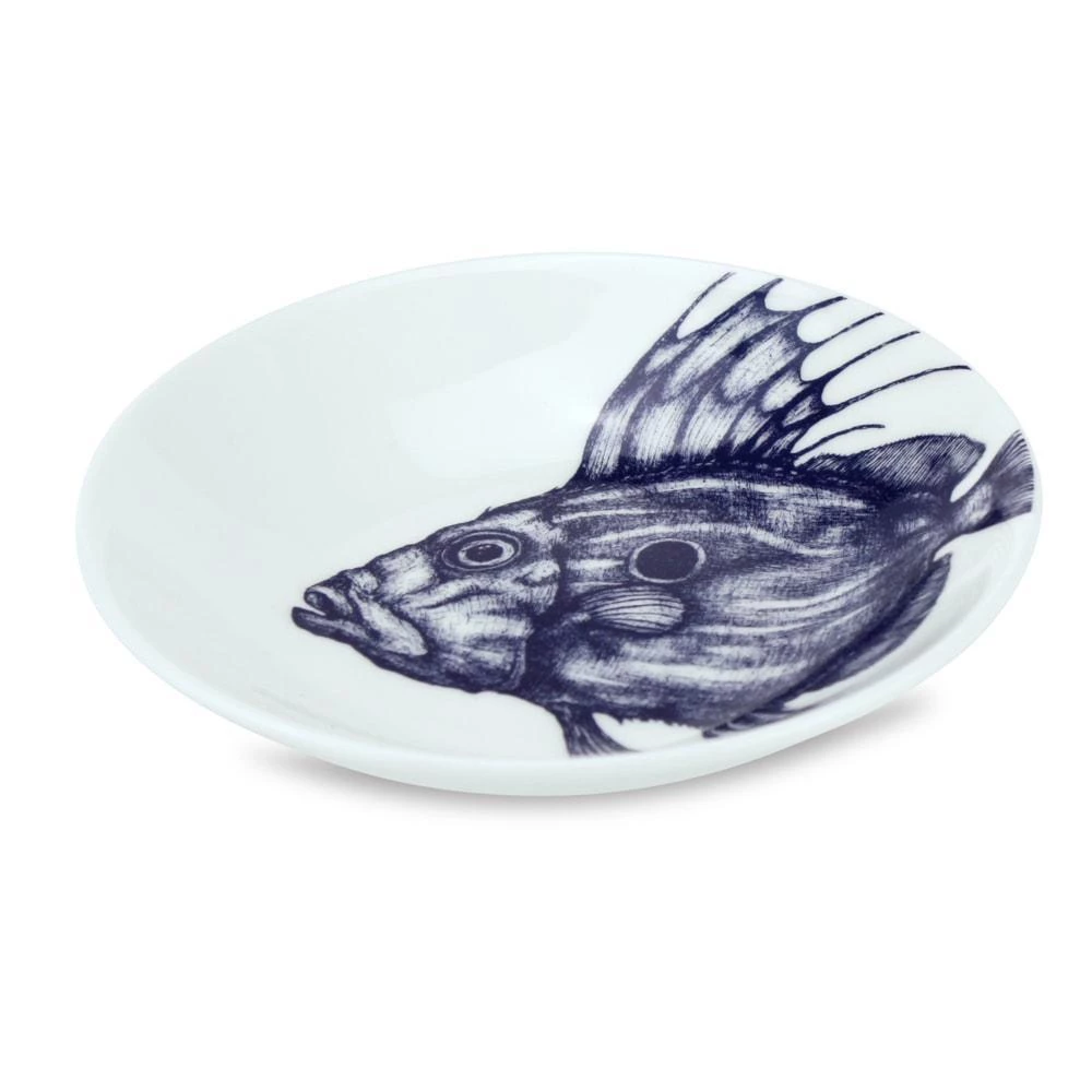 Fegg Hayes Blue And White Bone China Nibbles Dish With John Dory Design 2 Fegg Hayes Blue And White Bone China Nibbles Dish With John Dory Design