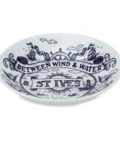 Fegg Hayes Blue And White Bone China Nibbles Dish With St Ives Design
