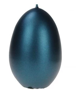 Ekhart Metallic Egg Candle - Ocean
