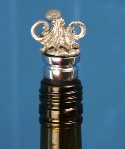 Detail Products Kitchen & Dining Pewter Octopus Bottle Stopper