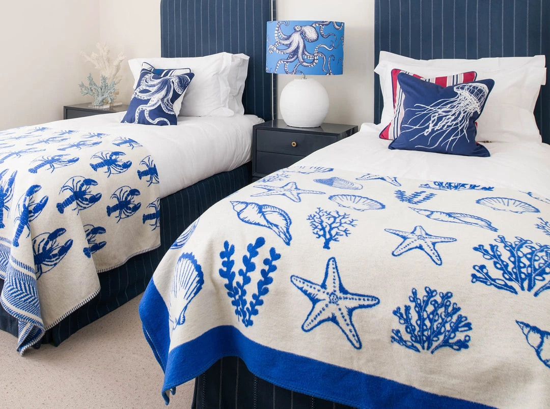 Magic Textiles Octopus Velvet Cushion Cover - Marine Blue 5 Magic Textiles Octopus Velvet Cushion Cover - Marine Blue