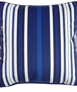 Magic Textiles Octopus Velvet Cushion Cover - Marine Blue On White Homeware