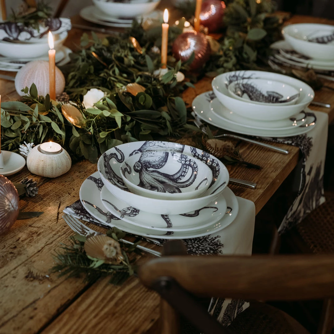 Fegg Hayes Bone China Octopus Pasta Bowl Kitchen & Dining 4 Fegg Hayes Bone China Octopus Pasta Bowl Kitchen & Dining