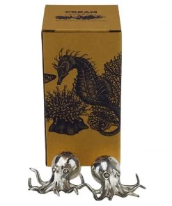 Detail Products Pewter Octopus Salt And Pepper Shakers Kitchen & Dining