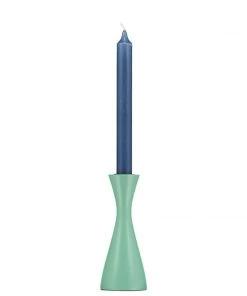Design In Colour Medium Opaline Green Candleholder