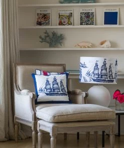 Magic Textiles Packet Ship Velvet Cushion Cover Homeware 6 Magic Textiles Packet Ship Velvet Cushion Cover Homeware