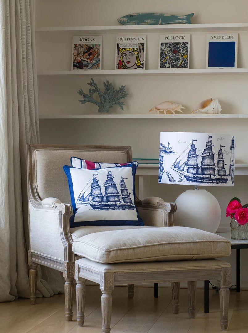 Magic Textiles Packet Ship Velvet Cushion Cover Homeware 3 Magic Textiles Packet Ship Velvet Cushion Cover Homeware