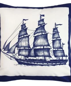 Magic Textiles Packet Ship Velvet Cushion Cover Homeware