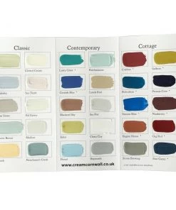 Cream Cornwall Paint - Colour Card