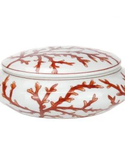 Coach House Porcelain Lidded Dish With Reef Decoration