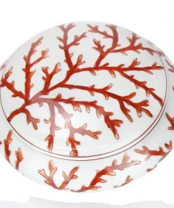 Coach House Porcelain Lidded Dish With Reef Decoration