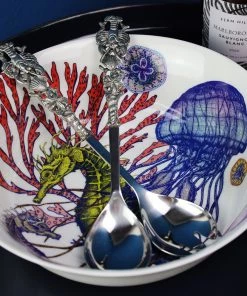 Detail Products Kitchen & Dining Pewter Shell & Lobster Salad Servers