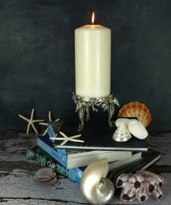 Detail Products Pewter Seahorse Candle Holder