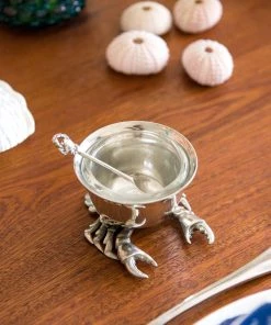 Detail Products Kitchen & Dining Pewter Crab Condiment Bowl