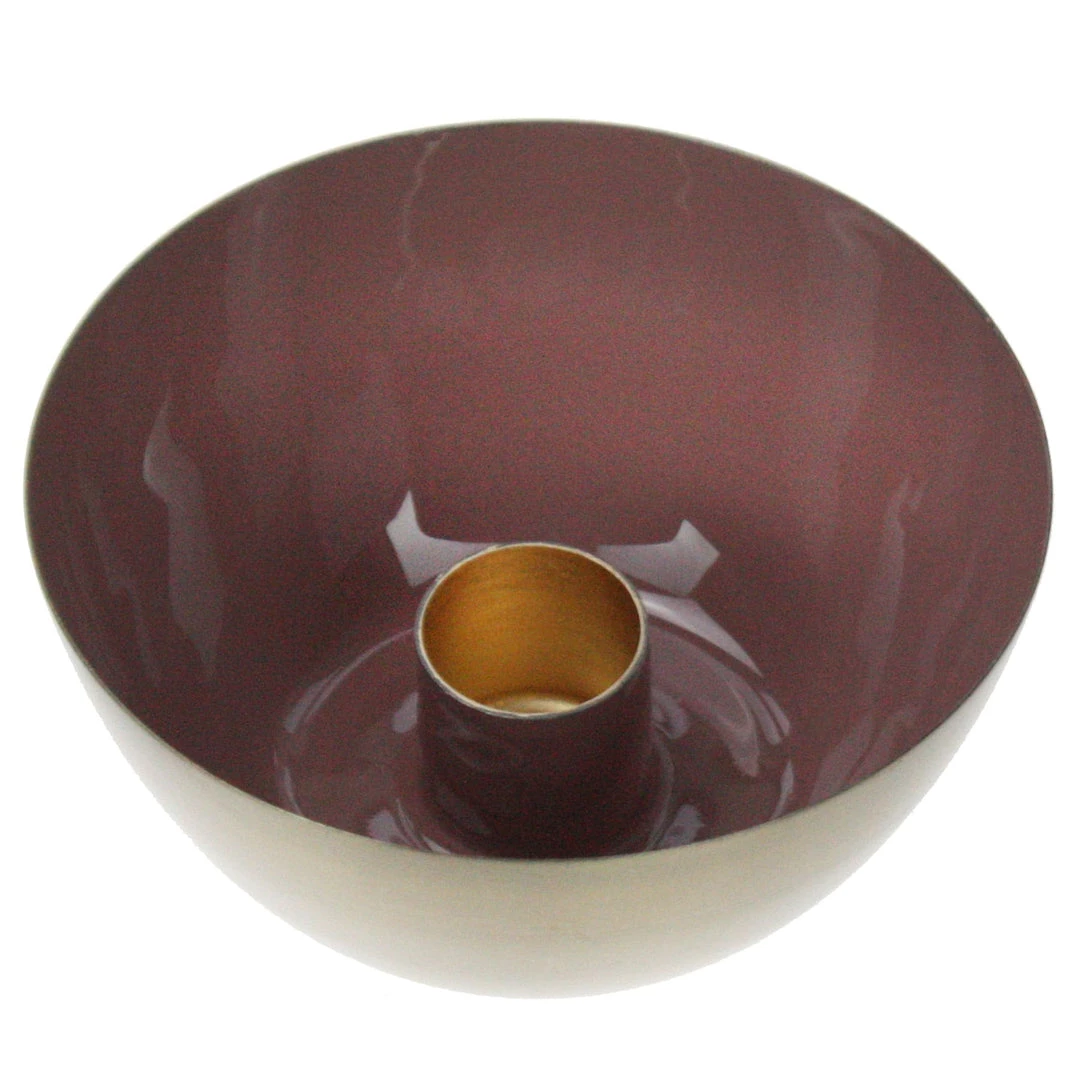 Light & Living Candles & Home Fragrance Old Rose & Gold Candle Holder 1 Light & Living Candles & Home Fragrance Old Rose & Gold Candle Holder