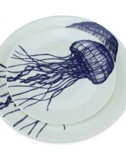 Fegg Hayes Large Bone China Jellyfish Dinner Plate