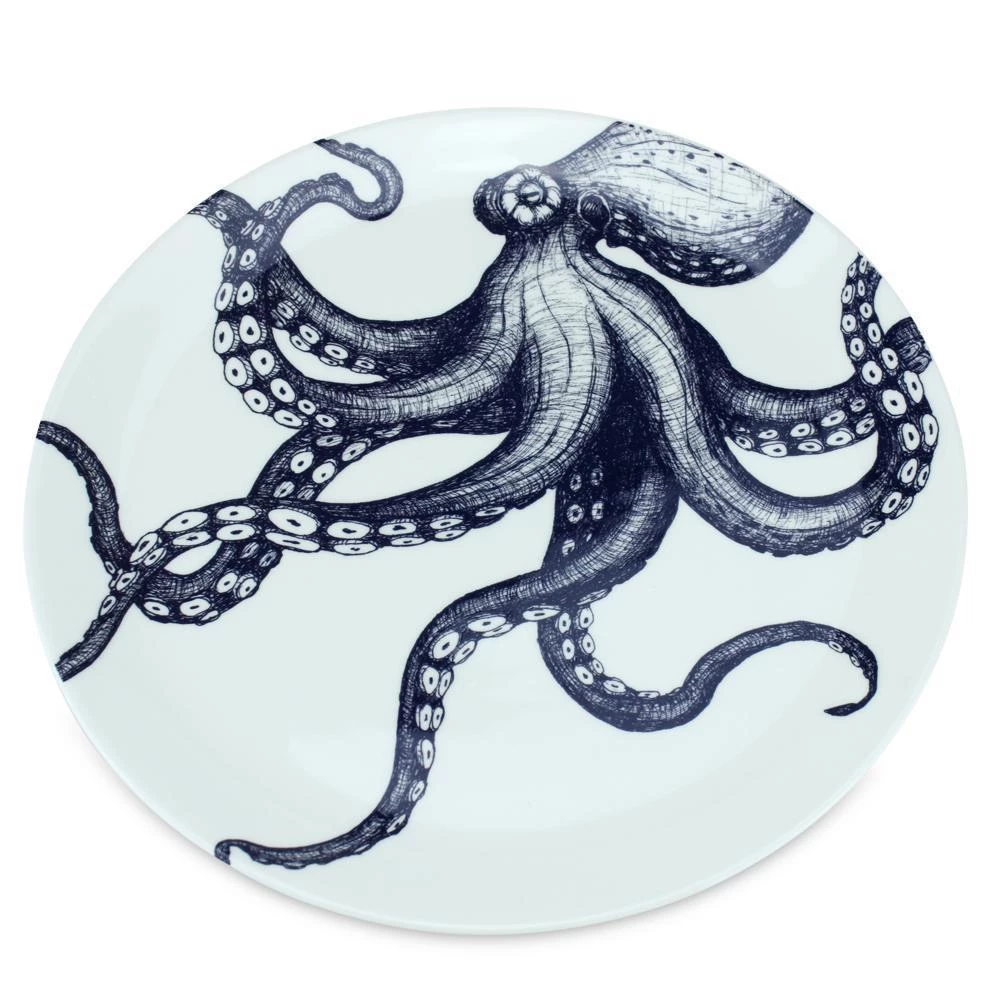 Fegg Hayes Kitchen & Dining Large Bone China Octopus Dinner Plate 1 Fegg Hayes Kitchen & Dining Large Bone China Octopus Dinner Plate