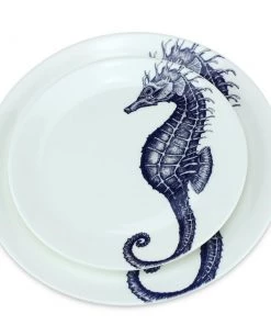 Fegg Hayes Large Bone China Seahorse Dinner Plate