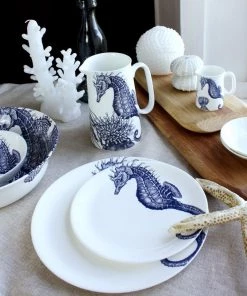 Fegg Hayes Bone China Seahorse Dinner Plate Kitchen & Dining