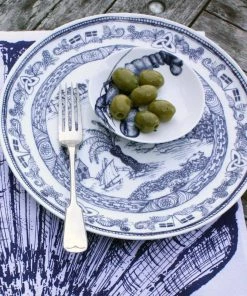 Fegg Hayes Kitchen & Dining Bone China Willow Pattern Dinner Plate