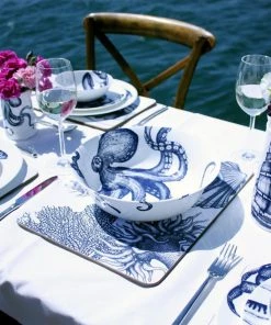 Fegg Hayes Kitchen & Dining Bone China Octopus Serving Bowl 12 Fegg Hayes Kitchen & Dining Bone China Octopus Serving Bowl